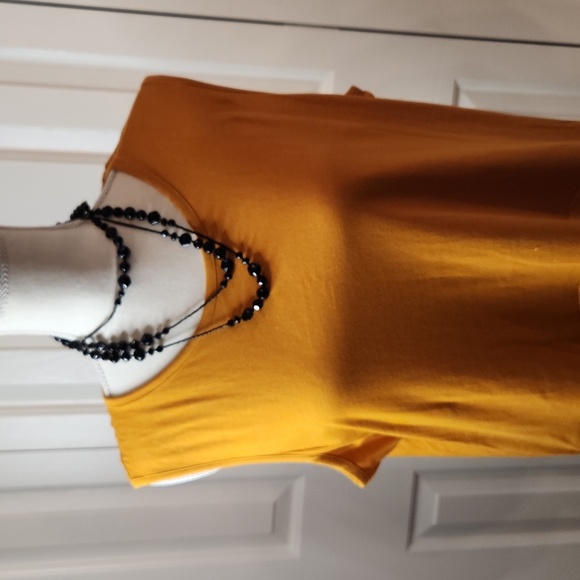 NWT, Michael Kors, Women's Top, Size XL, Mustard Color - Picture 2 of 11